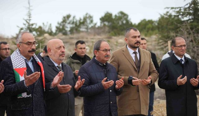 Konya’da, Gazze’deki basın şehitleri için hatıra ormanı kuruldu