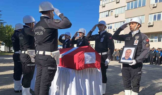 Muğla’da hayatını kaybeden polis memuru için tören düzenlendi