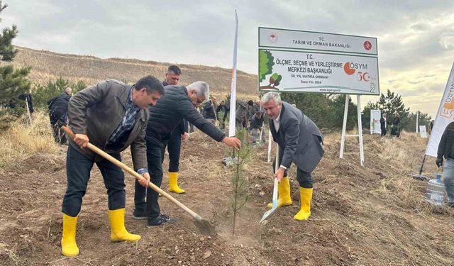 ÖSYM’nin 50’nci yılında, bin 500 fidan toprakla buluştu