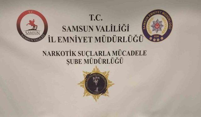 Samsun’da alüminyum boru içinde 768 gram metamfetamin ele geçirildi