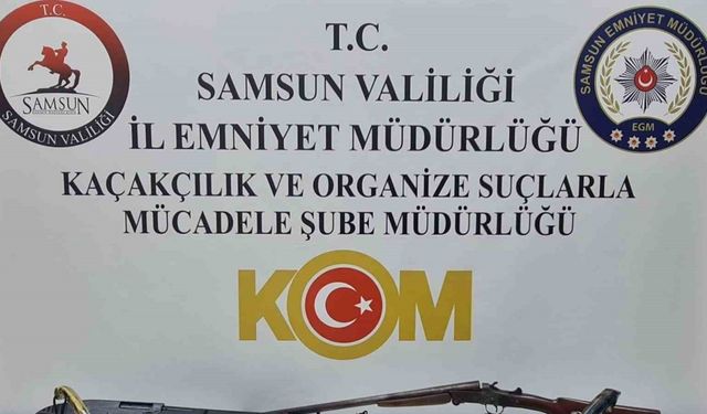 Samsun’da silah kaçakçılığı operasyonu: 1 gözaltı