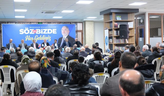 Bahçelievler'de büyük buluşma: Belediye Başkanı Aşgın vatandaşları dinledi