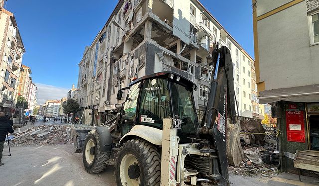 Çorum'daki patlama sonrası 15 binada hasar tespit edildi