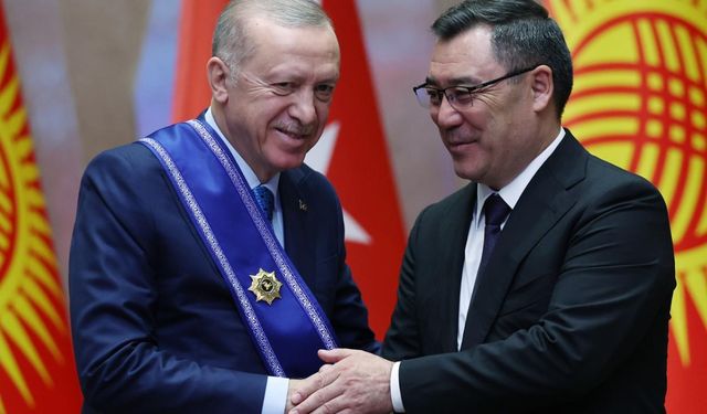 Cumhurbaşkanı Erdoğan’a Kırgızistan'da yüksek onur: Manas nişanı