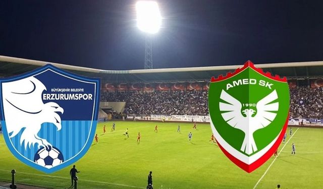 Erzurumspor Amedspor canlı maç yayını: Ne zaman, hangi kanalda?