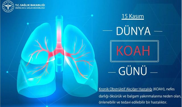 15 Kasım Dünya KOAH günü: Nefesinizin kıymetini bilin!