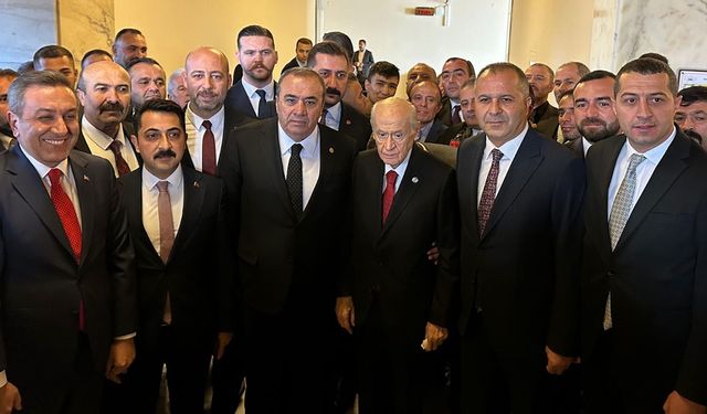 MHP Çorum teşkilatı TBMM’de Bahçeli’ye destek verdi: "Bir ömür liderin emrinde"