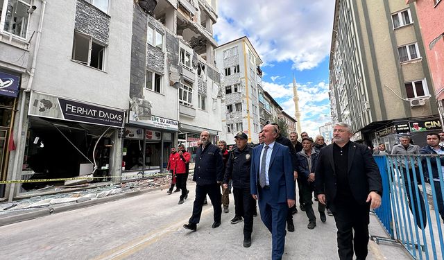 Doğal gaz patlamasının ardından Çorum'da önemli toplantı!