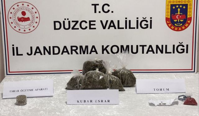 Düzce'de uyuşturucu operasyonlarında yakalanan 6 şüpheliden 2'si tutuklandı