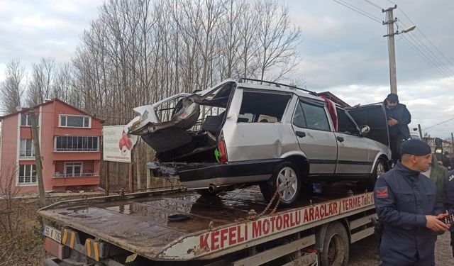 Samsun'da çaya düşen otomobilin sürücüsü öldü