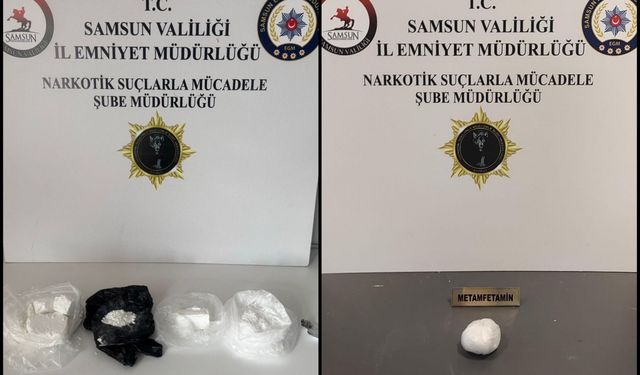 Samsun'da düzenlenen uyuşturucu operasyonunda 5 zanlı yakalandı