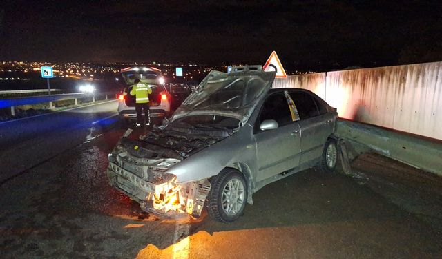 Samsun'da iki otomobilin çarpıştığı kazada bir kişi yaralandı