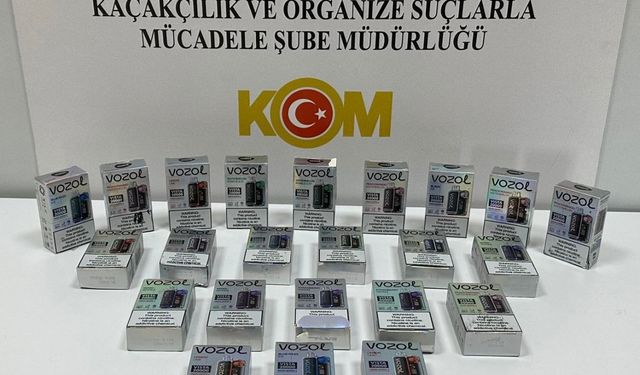 Samsun'da yılbaşı öncesi denetiminde 25 gümrük kaçağı elektronik sigara ele geçirildi