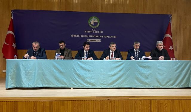 Türkeli'de Muhtarlar Toplantısı gerçekleştirildi