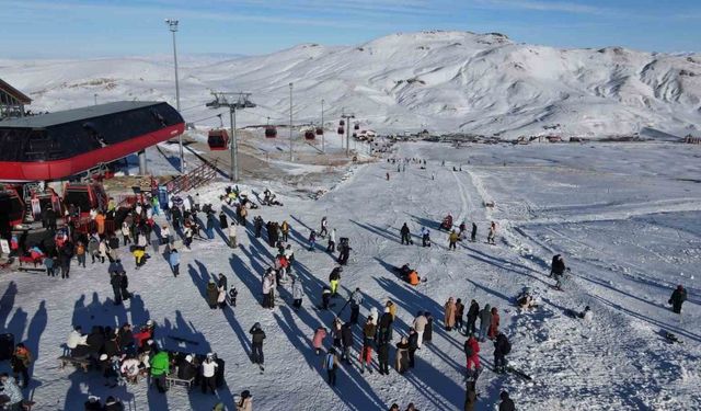 Erciyes hafta sonu 30 bini aşkın misafir ağırladı