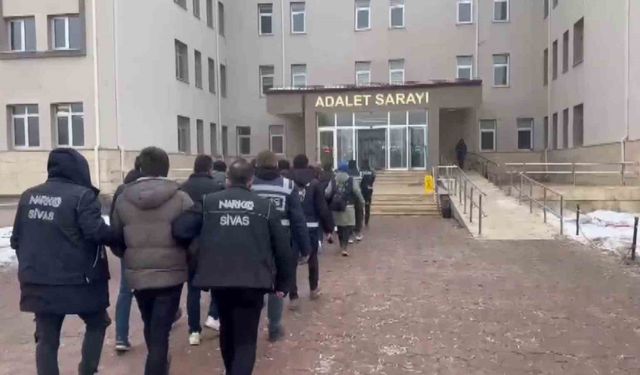 Sivas ve Kayseri’de narkotik operasyonu: 9 şüpheli tutuklandı