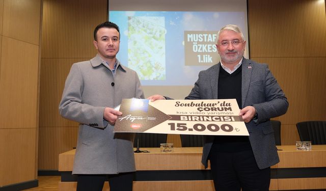 Çorum Belediyesi'nden videolu yarışma: Sonbaharın en güzel kareleri ödüllendirildi