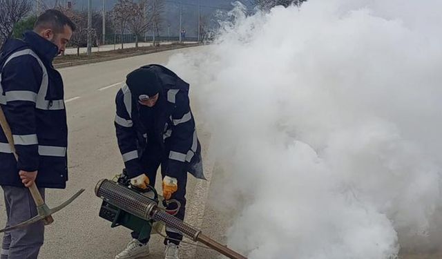 Osmancık'ta sivrisinekle mücadele kış döneminde de sürüyor