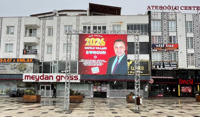 Sorgun Belediyesinden şaşırtan yılbaşı kutlaması: 2026’ya erken giriş!