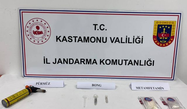 Kastamonu'da uyuşturucu operasyonunda yakalanan zanlı tutuklandı