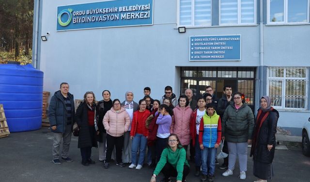 Ordu'da Biyoinovasyon Merkezinde özel öğrenciler ağırlandı