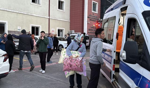 Rize'de onkoloji merkezinde çıkan yangın paniğe neden oldu