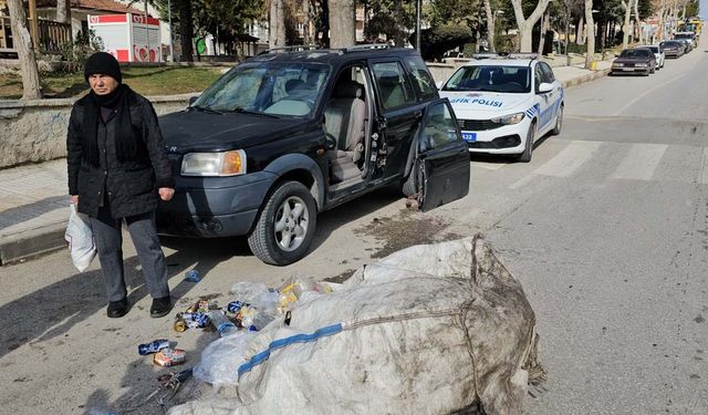 Üç tekerlekli motosiletle cip çarpıştı! Cip sürücüsü yaralı