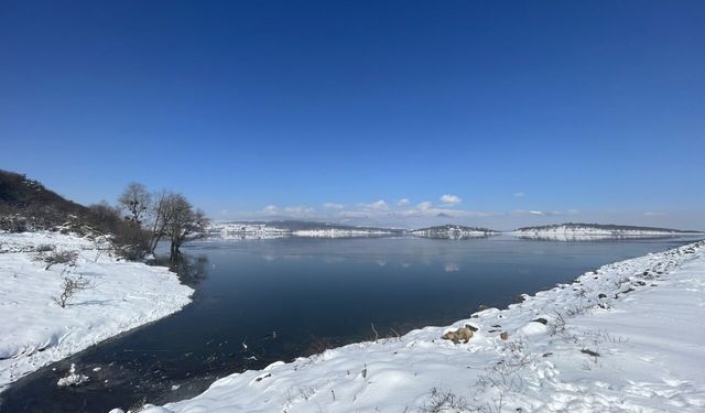 Bolu'nun içme suyu kaynağı Gölköy Barajı'nda su seviyesi tam doluluğa ulaştı