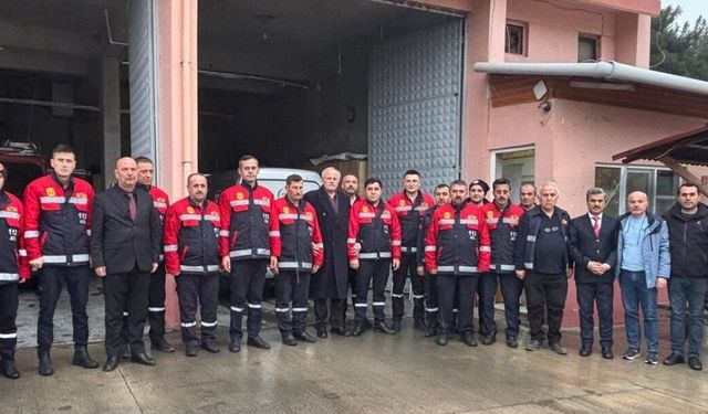 Boyabat'ta itfaiye personeline hizmet içi eğitimi verildi