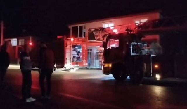 Sobadan çıkan kıvılcımlar paniğe sebep oldu
