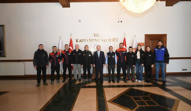 AFAD personelinden Vali Dallı'ya ziyaret