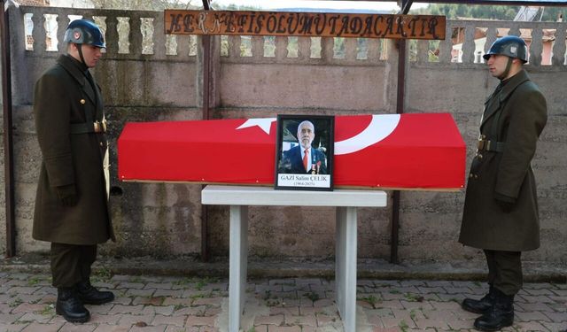 Gazi Salim Çelik'in cenazesi, Karabük'te toprağa verildi