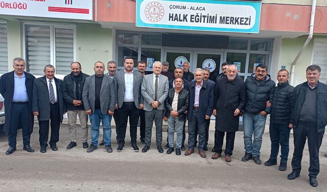 Alaca'daki köylerde Halk Eğitim Kursları artırılacak
