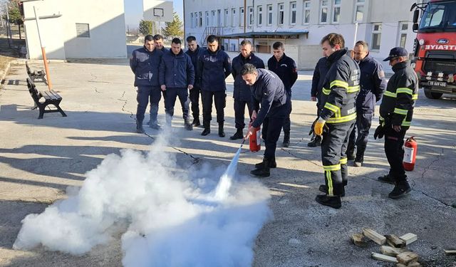 Alaca Belediyesi İtfaiyesi, Jandarma personeline yangın söndürme eğitimi