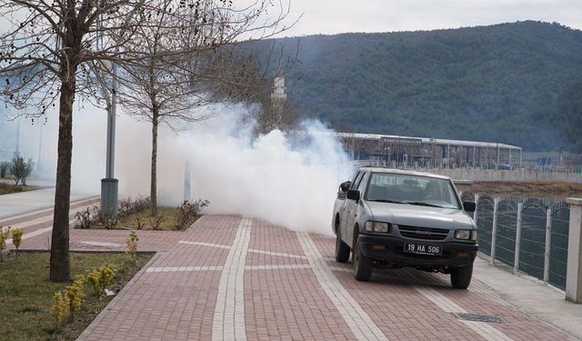 Osmancık Belediyesi'nden yaz öncesi haşereyle etkili mücadele