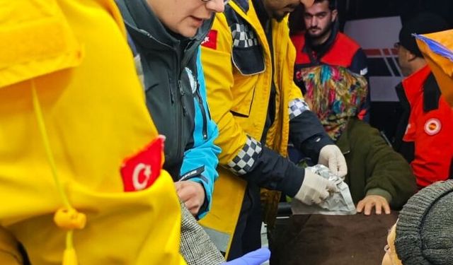 Kastamonu'da kardan dolayı ulaşılamayan köydeki hasta için ekipler harekete geçti