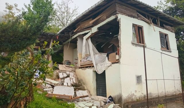 Trabzon'da mutfak tüpünün patlaması sonucu bir kişi yaralandı