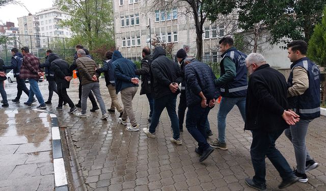 Çorum'da 'change' araç operasyonu: 30 kişi adliyeye sevk edildi