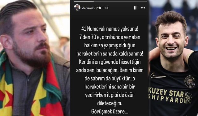 Deniz Naki’den Burak Süleyman’a Tehdit İçeren Paylaşım