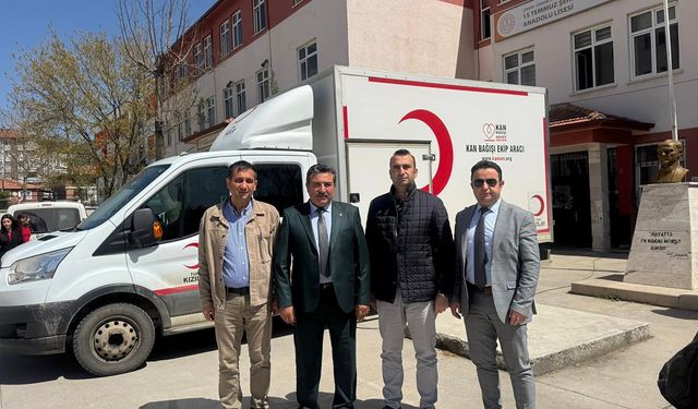 Çorum'da 2 okuldan ortak kan bağışı kampanyası