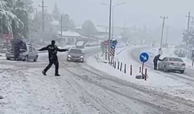 Kırkdilim geçidi kar yağışı nedeniyle ulaşıma kapatıldı