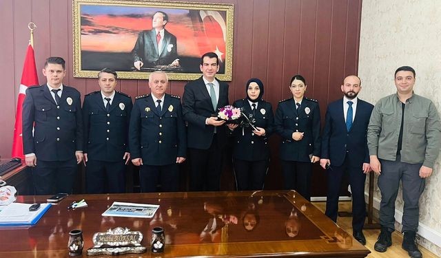 Sungurlu Emniyeti’nden Kaymakam Köksal’a Polis Haftası ziyareti