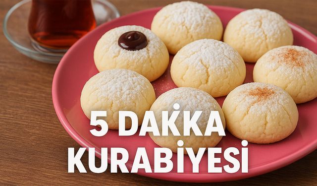 Bekleme derdi yok, malzemeler her evde var: Sadece 5 dakikada kıyır kıyır efsane kurabiye!
