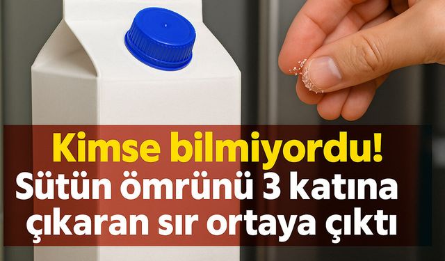 Kimse bilmiyordu! Sütün ömrünü 3 katına çıkaran sır ortaya çıktı! Sadece 1 tutam ekleyince haftalarca bozulmuyor