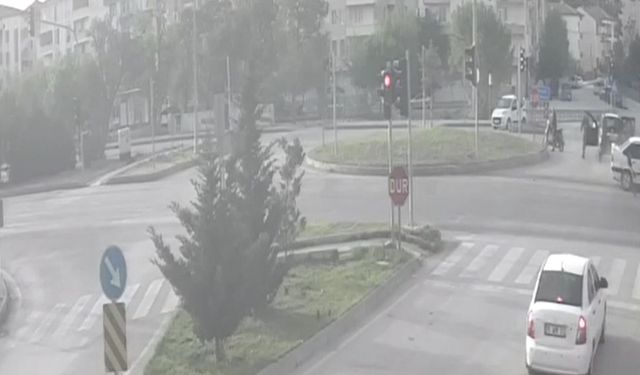 Çorum'daki o kavşak can yakıyor: Kazalar kameraya böyle yansıdı