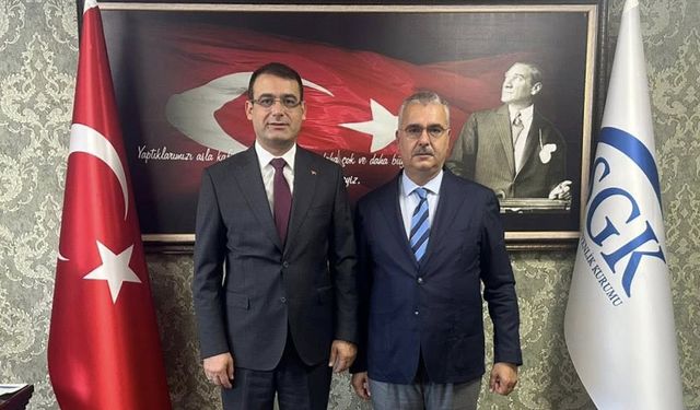 Milletvekili Yusuf Ahlatcı’dan SGK İl Müdürü Ömer Tök’e ziyaret