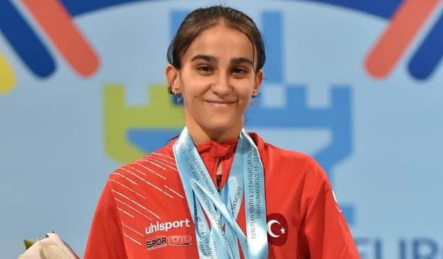 Çorumlu sporcu Türkan Beşikçi tarih yazdı: Avrupa ikincisi oldu