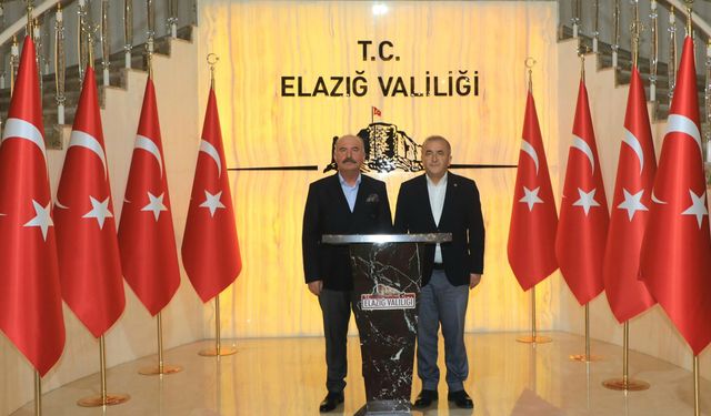 Vali Ali Çalgan’dan Elazığ Valisi Numan Hatipoğlu’na nezaket ziyareti
