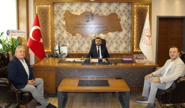 Eczacılar Odası’ndan Başhekim Gömeç’e hayırlı olsun ziyareti