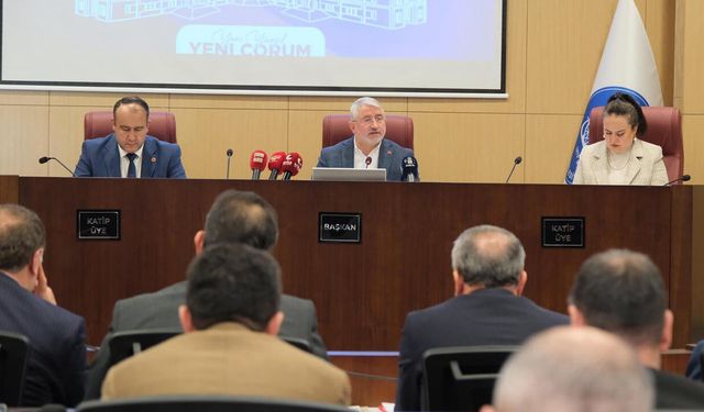 Çorum Belediye Meclisi Ağustos ayı toplantısını yaptı